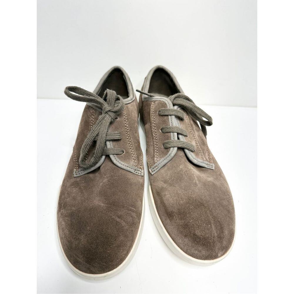 Ecco Shoes Mens Size 5 Collins 2.0 Brown Suede Lace‎ Up Sneakers - Picture 3 of 9